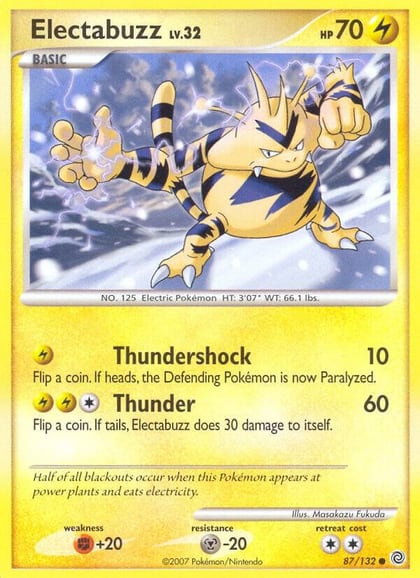Electabuzz, Secret Wonders 87/132