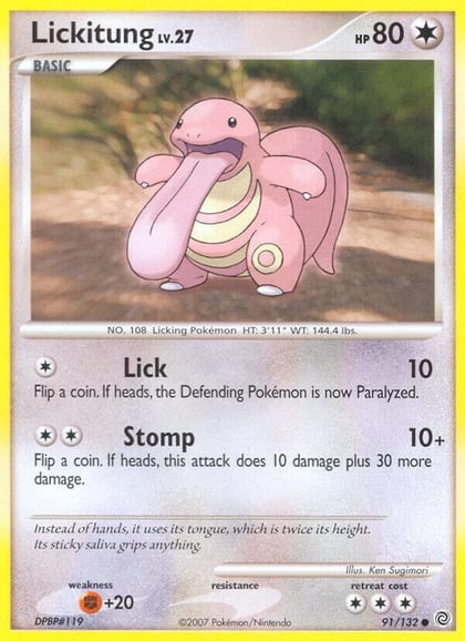 Lickitung, Secret Wonders 91/132