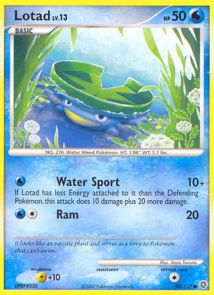 Lotad, Secret Wonders 92/132