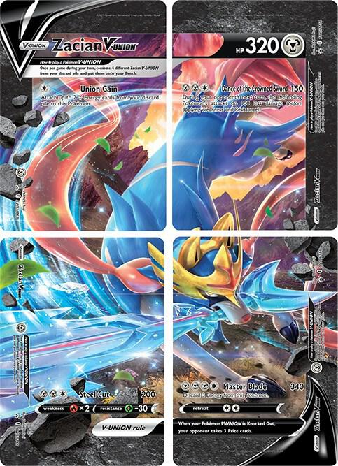 Zacian V-UNION [Set of 4], SWSH: Sword & Shield Promo Cards #247376