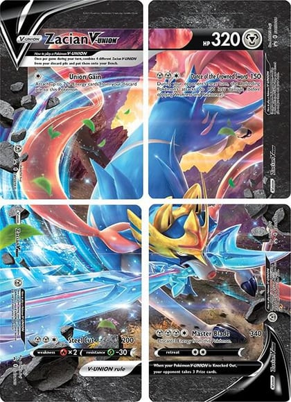 Zacian V-UNION [Set of 4], SWSH: Sword & Shield Promo Cards #247376
