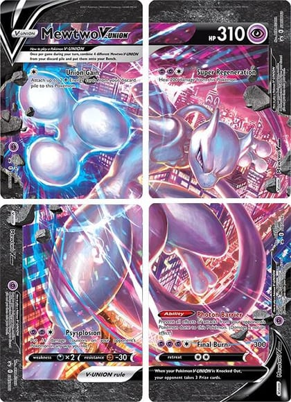 Mewtwo V-UNION [Set of 4], SWSH: Sword & Shield Promo Cards #248895