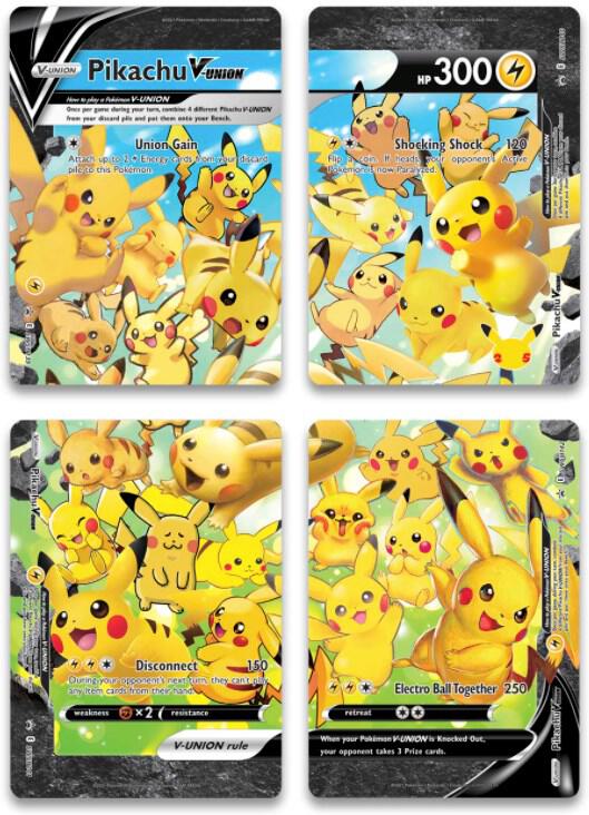 Pikachu V-Union [Set of 4], SWSH: Sword & Shield Promo Cards #251099