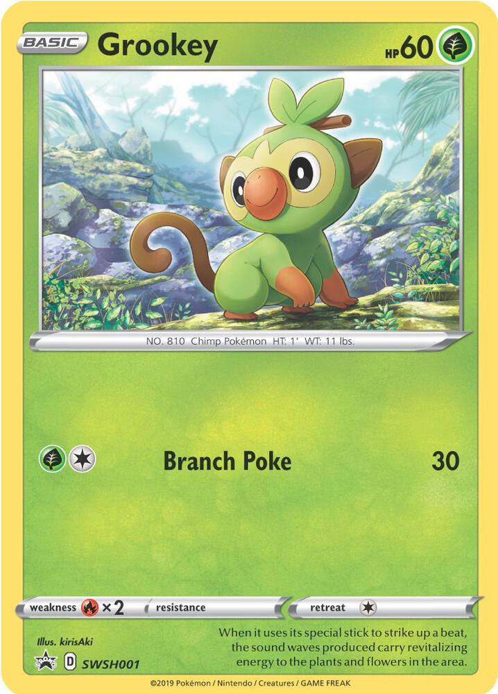 Grookey - SWSH001, SWSH: Sword & Shield Promo Cards SWSH001