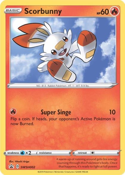 Scorbunny - SWSH002, SWSH: Sword & Shield Promo Cards SWSH002