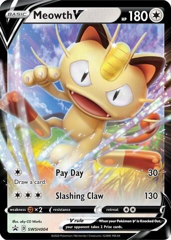 Meowth V - SWSH004, SWSH: Sword & Shield Promo Cards SWSH004