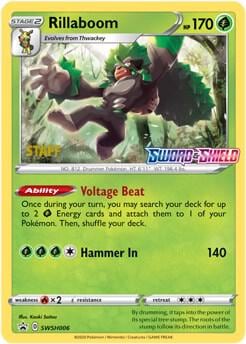 Rillaboom - SWSH006 (Prerelease) [Staff], SWSH: Sword & Shield Promo Cards SWSH006