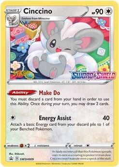 Cinccino - SWSH009 (Prerelease) [Staff], SWSH: Sword & Shield Promo Cards SWSH009