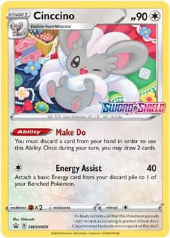 Cinccino - SWSH009 (Prerelease), SWSH: Sword & Shield Promo Cards SWSH009