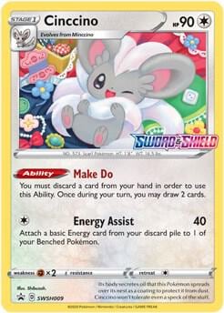 Cinccino - SWSH009 (Prerelease), SWSH: Sword & Shield Promo Cards SWSH009