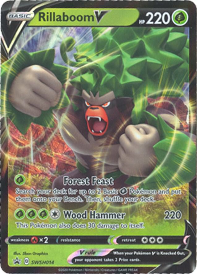 Rillaboom V - SWSH014, SWSH: Sword & Shield Promo Cards SWSH014