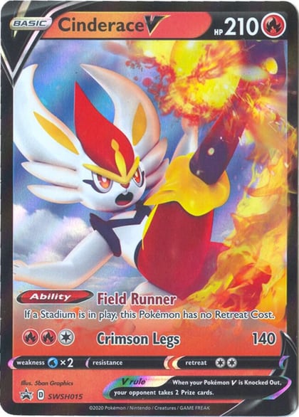 Cinderace V - SWSH015, SWSH: Sword & Shield Promo Cards SWSH015