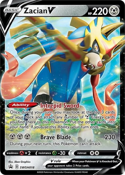 Zacian V - SWSH018, SWSH: Sword & Shield Promo Cards SWSH018