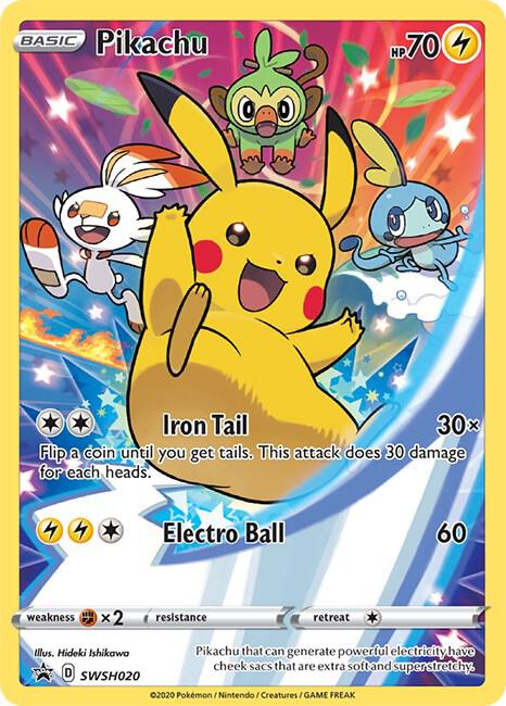 Pikachu - SWSH020, SWSH: Sword & Shield Promo Cards SWSH020
