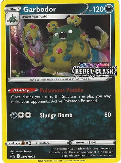 Garbodor - SWSH025 (Prerelease), SWSH: Sword & Shield Promo Cards SWSH025