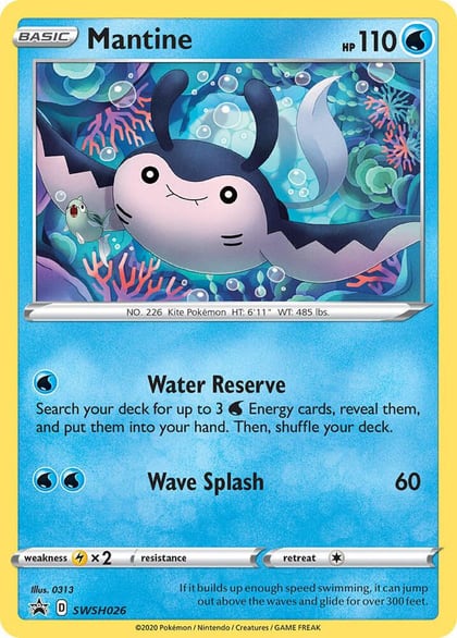 Mantine - SWSH026, SWSH: Sword & Shield Promo Cards SWSH026