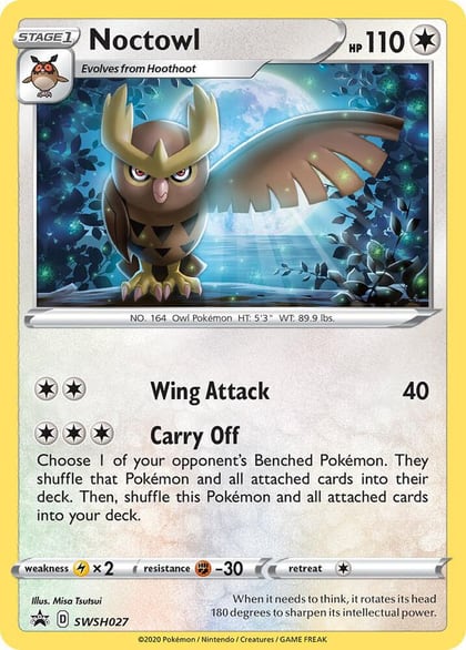 Noctowl - SWSH027, SWSH: Sword & Shield Promo Cards SWSH027