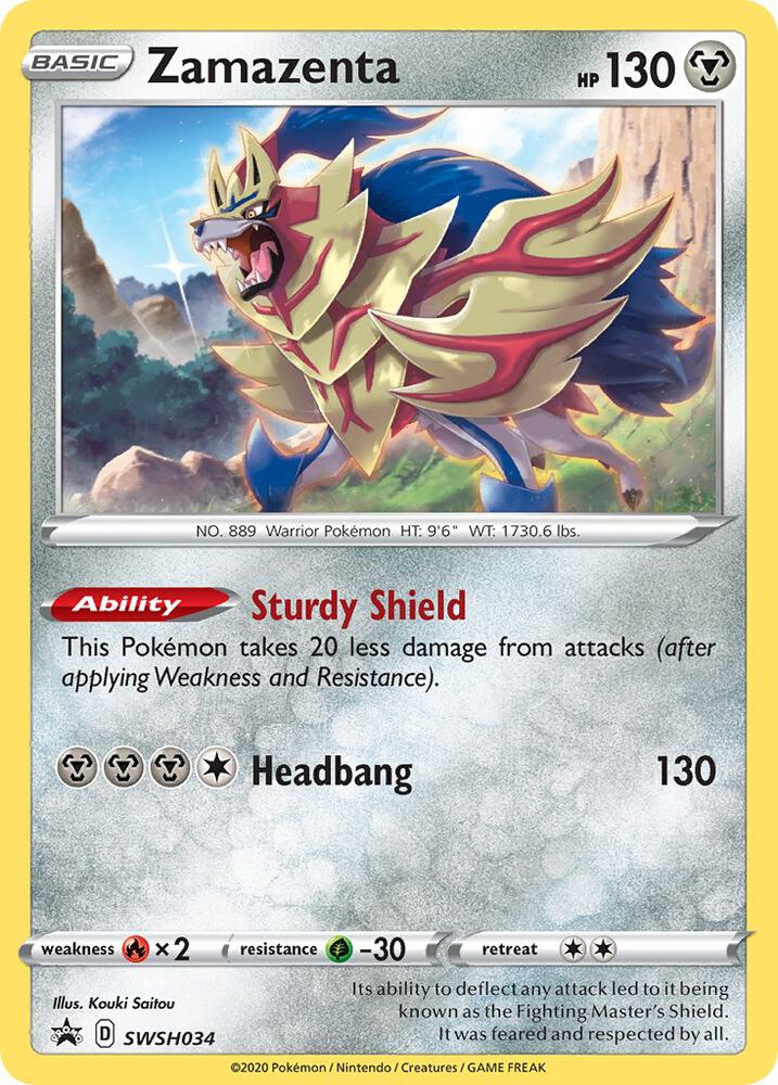 Zamazenta - SWSH034, SWSH: Sword & Shield Promo Cards SWSH034