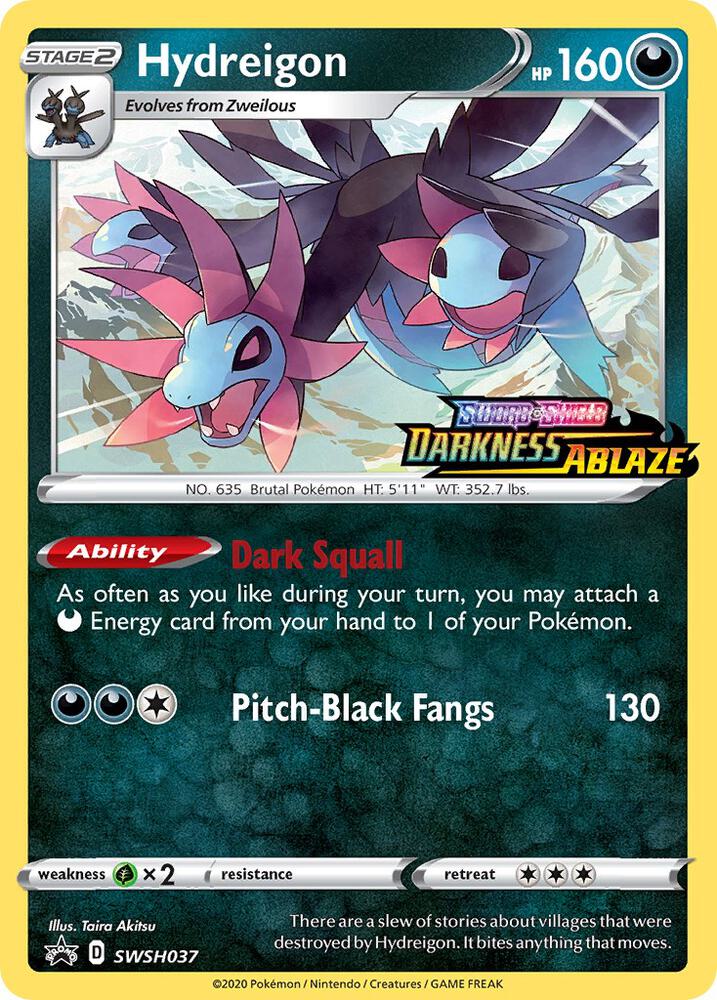 Hydreigon - SWSH037 (Prerelease), SWSH: Sword & Shield Promo Cards SWSH037