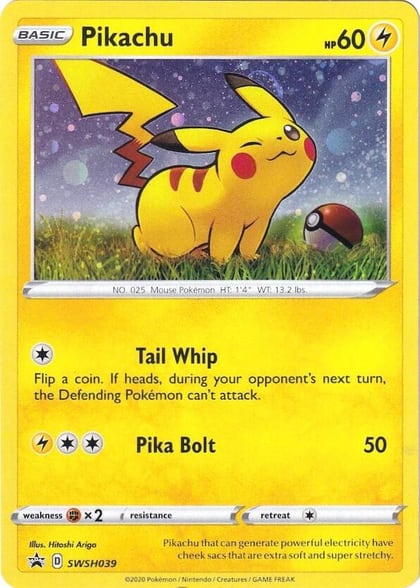 Pikachu - SWSH039, SWSH: Sword & Shield Promo Cards SWSH039