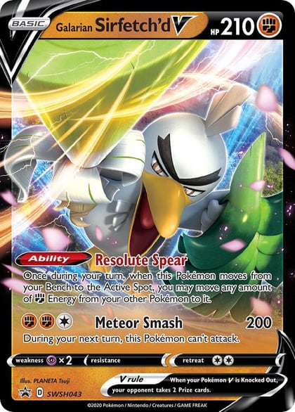 Galarian Sirfetch'd V - SWSH043, SWSH: Sword & Shield Promo Cards SWSH043