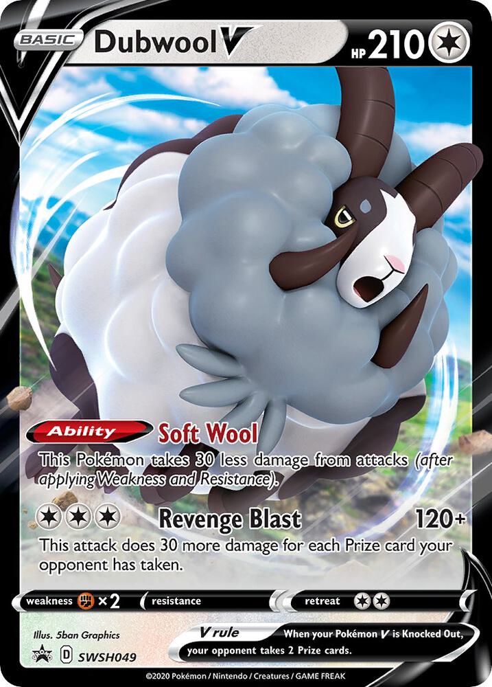 Dubwool V - SWSH049, SWSH: Sword & Shield Promo Cards SWSH049