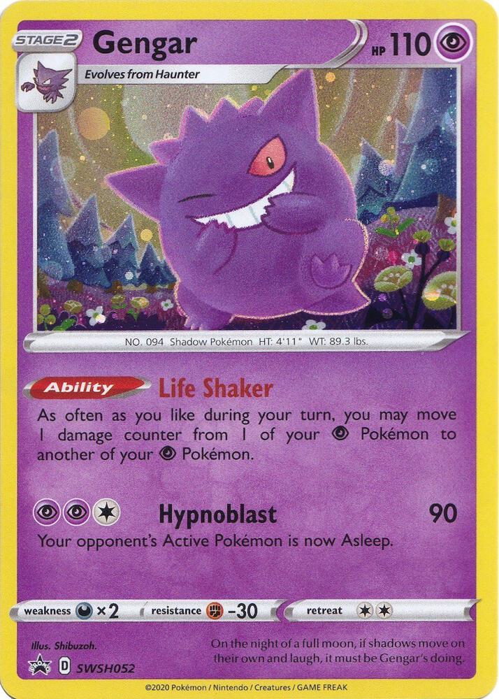 Gengar - SWSH052, SWSH: Sword & Shield Promo Cards SWSH052