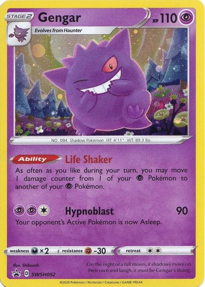 Gengar - SWSH052, SWSH: Sword & Shield Promo Cards SWSH052