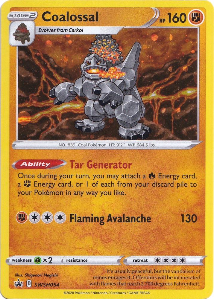Coalossal - SWSH054, SWSH: Sword & Shield Promo Cards SWSH054