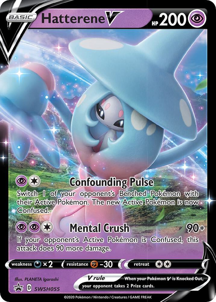 Hatterene V - SWSH055, SWSH: Sword & Shield Promo Cards SWSH055