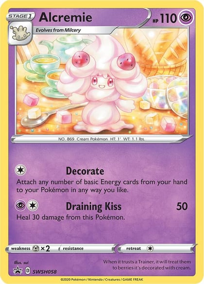 Alcremie - SWSH058, SWSH: Sword & Shield Promo Cards SWSH058