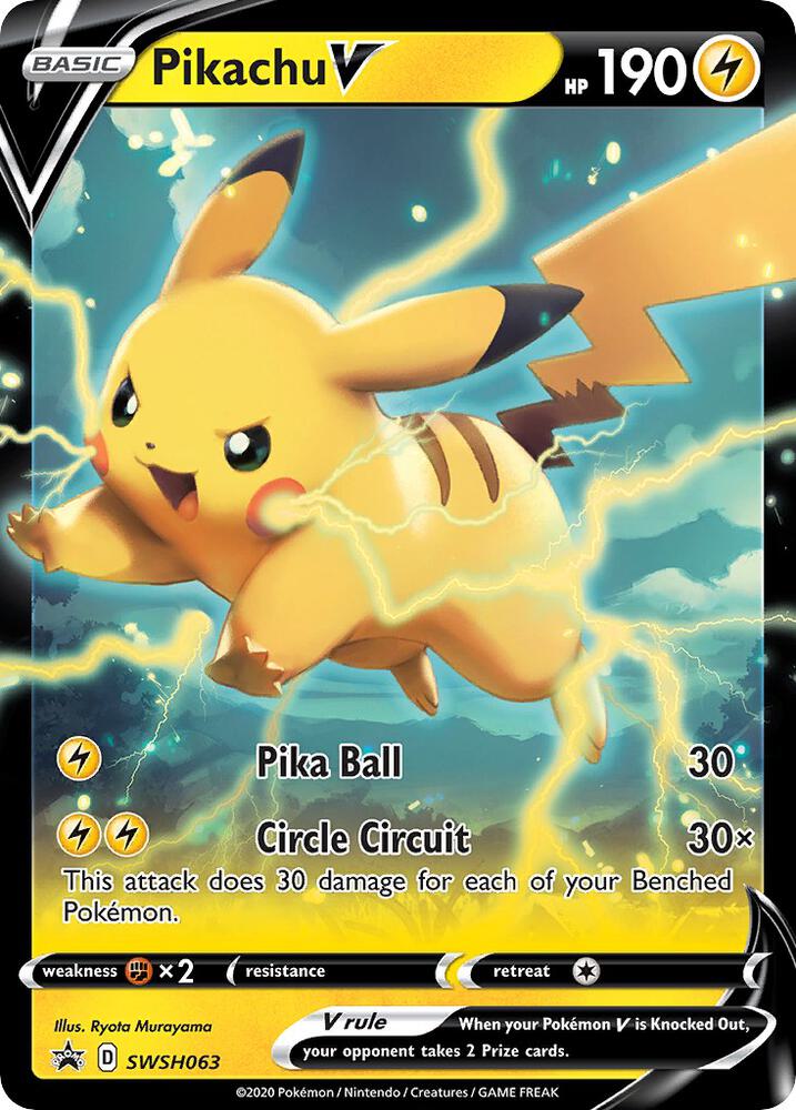 Pikachu V - SWSH063, SWSH: Sword & Shield Promo Cards SWSH063
