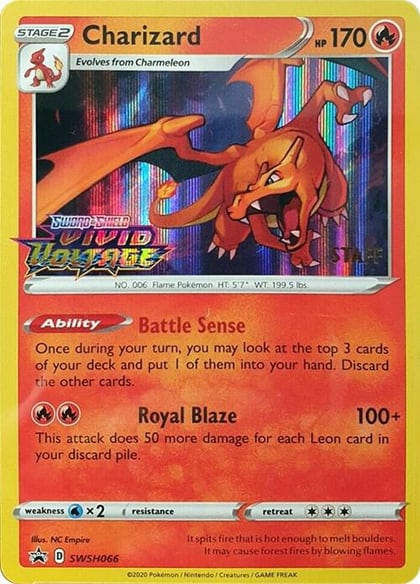 Charizard - SWSH066 (Prerelease) [Staff], SWSH: Sword & Shield Promo Cards SWSH066