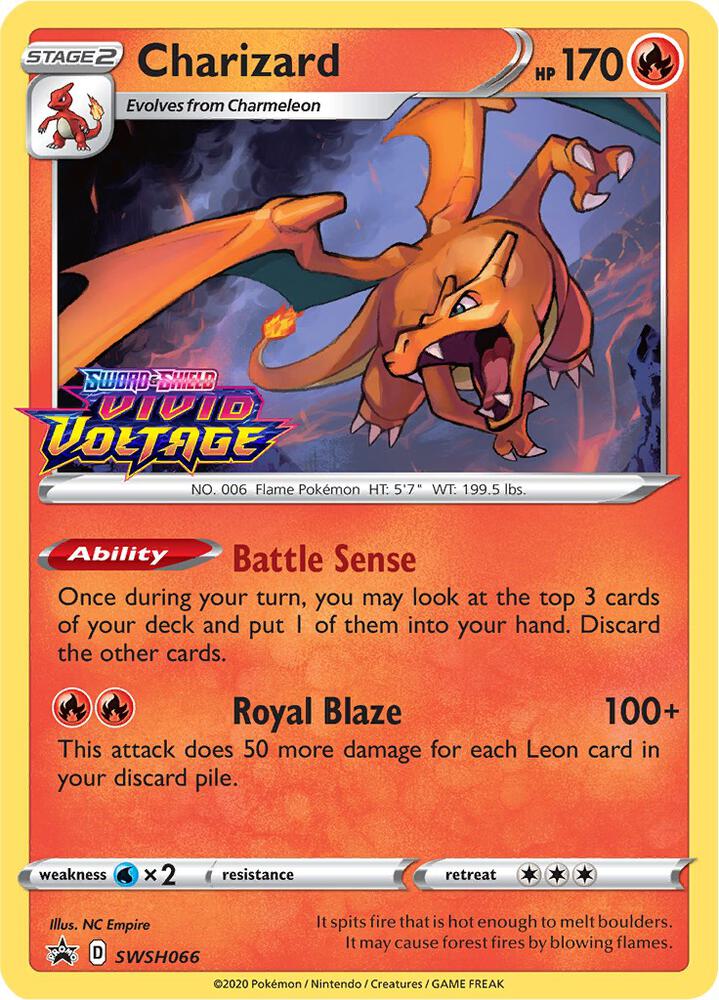 Charizard - SWSH066 (Prerelease), SWSH: Sword & Shield Promo Cards SWSH066