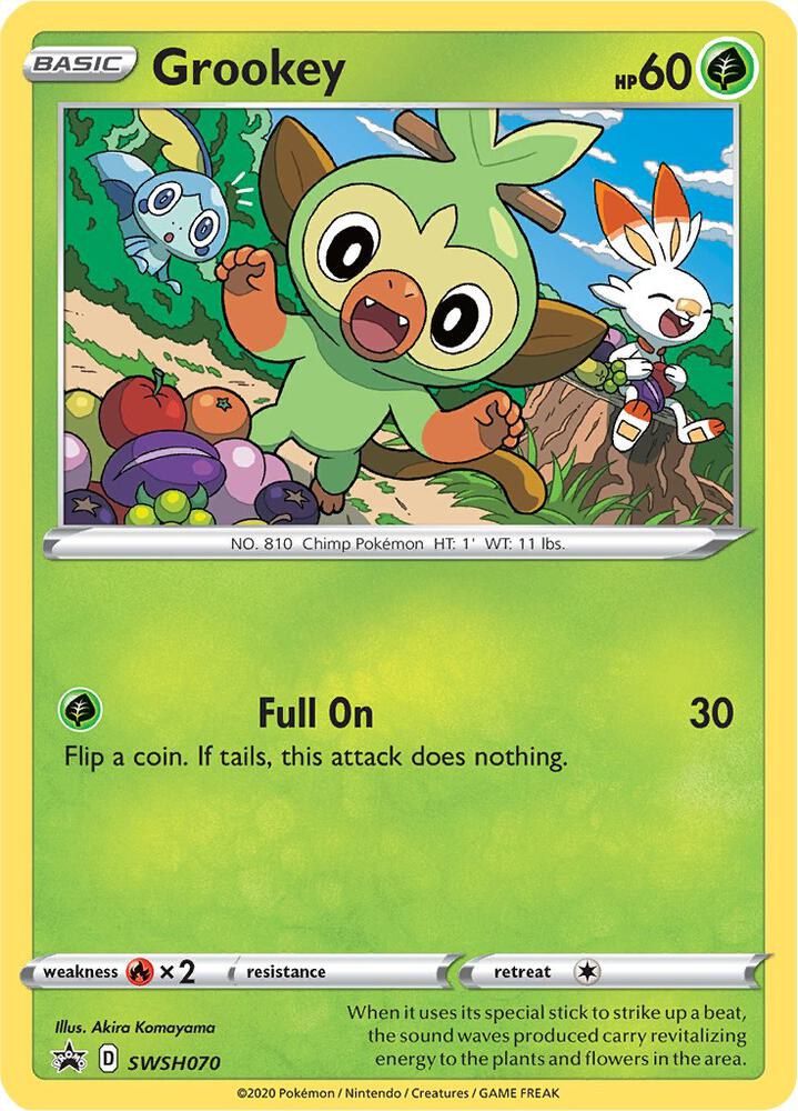 Grookey - SWSH070, SWSH: Sword & Shield Promo Cards SWSH070