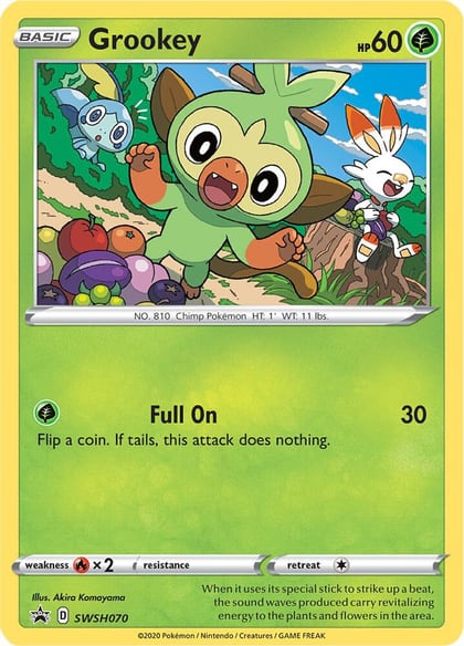 Grookey - SWSH070, SWSH: Sword & Shield Promo Cards SWSH070