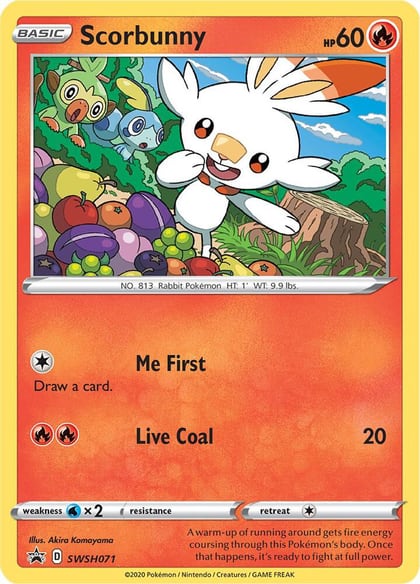 Scorbunny - SWSH071, SWSH: Sword & Shield Promo Cards SWSH071