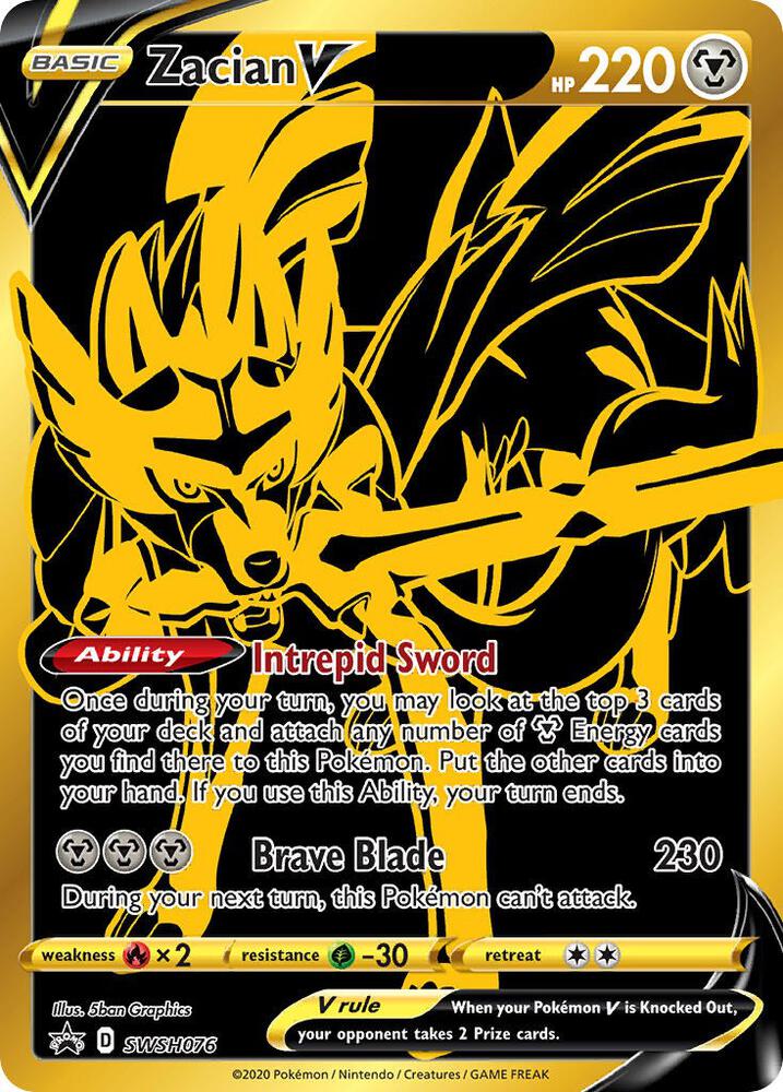 Zacian V - SWSH076, SWSH: Sword & Shield Promo Cards SWSH076