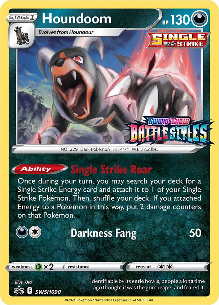 Houndoom - SWSH090 (Prerelease), SWSH: Sword & Shield Promo Cards SWSH090