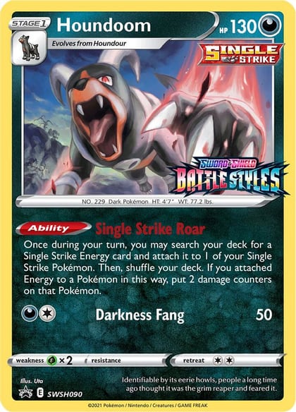 Houndoom - SWSH090 (Prerelease), SWSH: Sword & Shield Promo Cards SWSH090