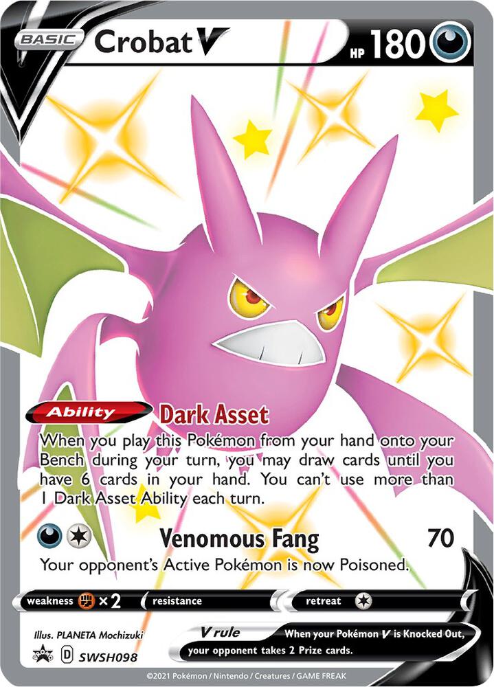 Crobat V - SWSH098, SWSH: Sword & Shield Promo Cards SWSH098