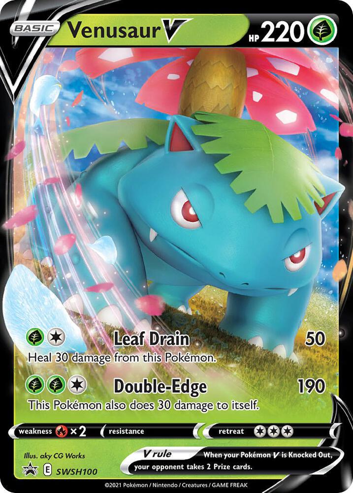Venusaur V - SWSH100, SWSH: Sword & Shield Promo Cards SWSH100