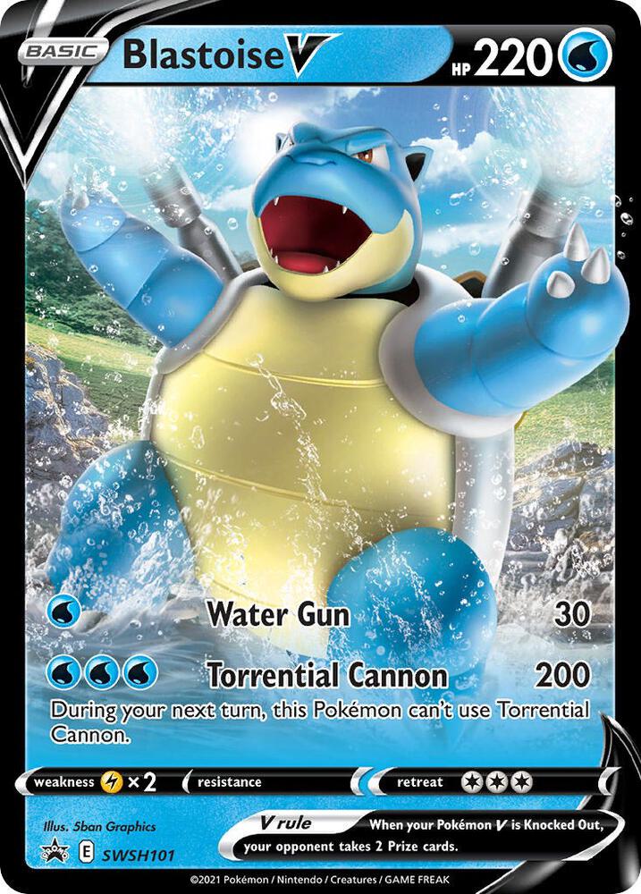 Blastoise V - SWSH101, SWSH: Sword & Shield Promo Cards SWSH101