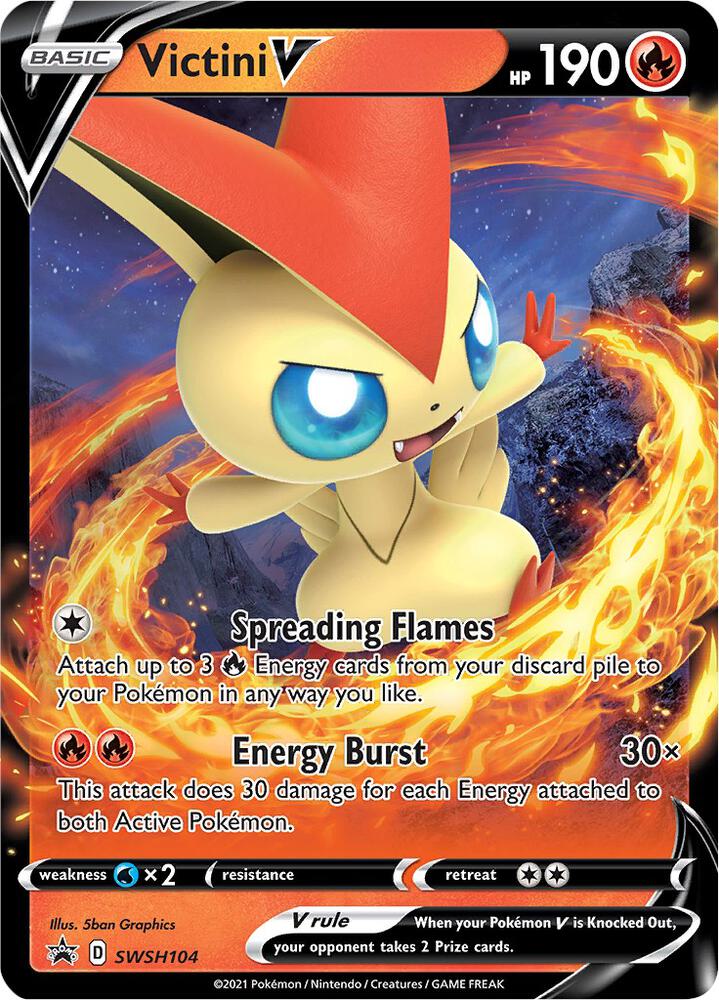 Victini V - SWSH104, SWSH: Sword & Shield Promo Cards SWSH104