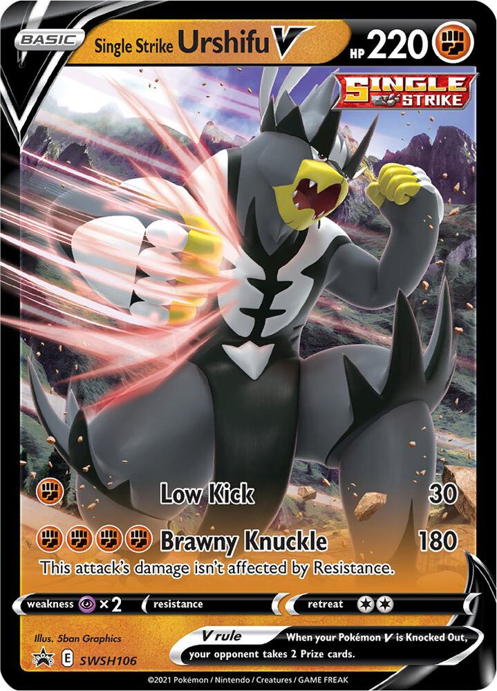 Single Strike Urshifu V - SWSH106, SWSH: Sword & Shield Promo Cards SWSH106
