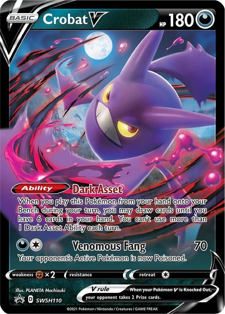 Crobat V - SWSH110, SWSH: Sword & Shield Promo Cards SWSH110