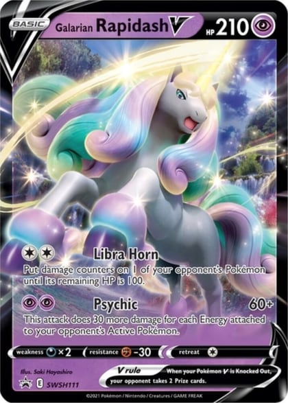 Galarian Rapidash V - SWSH111, SWSH: Sword & Shield Promo Cards SWSH111