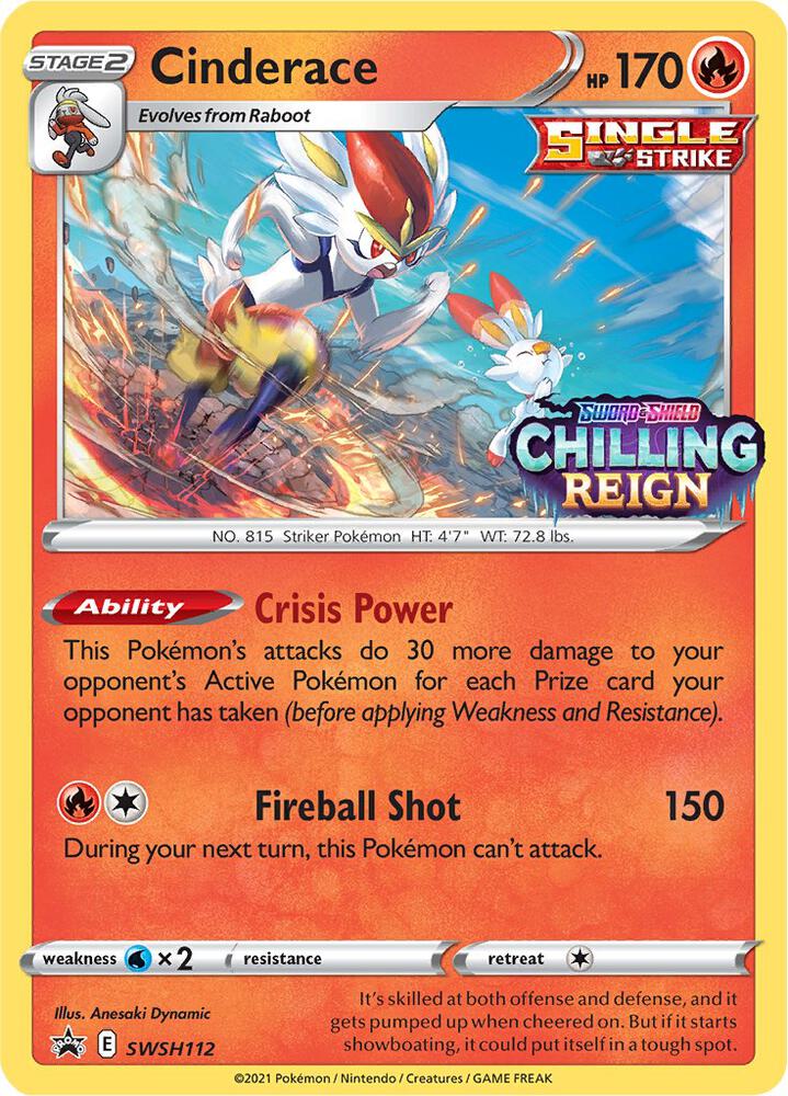 Cinderace - SWSH112 (Prerelease), SWSH: Sword & Shield Promo Cards SWSH112