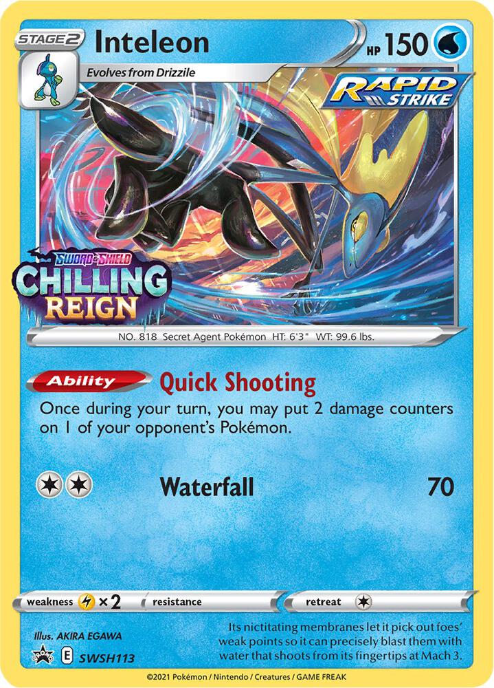Inteleon - SWSH113 (Prerelease), SWSH: Sword & Shield Promo Cards SWSH113