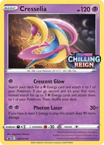 Cresselia - SWSH114 (Prerelease), SWSH: Sword & Shield Promo Cards SWSH114